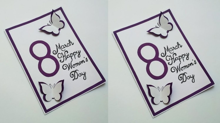 Women's Day Greeting Card | Women's Day Card Idea | Women's Day Craft Idea