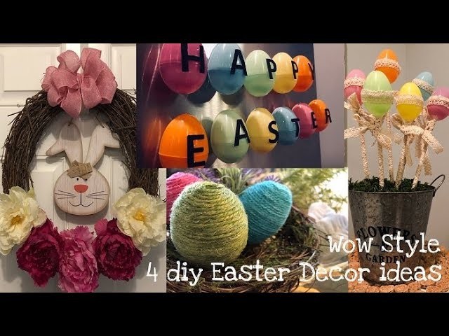 4 diy Easter decor ideas and how to make them