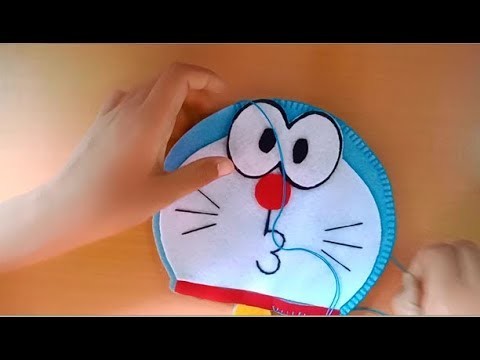 Creative ideas from fabric - how to make doraemon