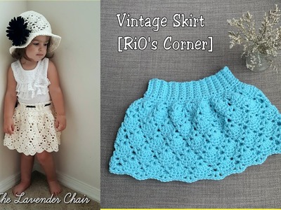 [Crochet] Vintage skirt | Móc váy Vintage cho bé | RiO's Corner