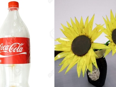 DIY EASY AND SIMPLE SUNFLOWER FROM PLASTIC BOTTLE""
