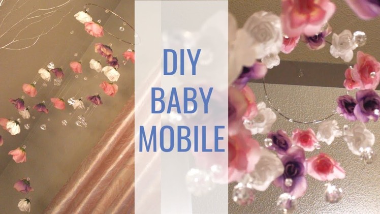 DIY NURSERY DECOR | Diamond & Floral Baby Mobile