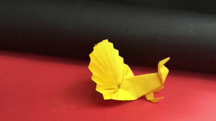 DIY paper bird | Origami peacock | origami bird | How to make peacock with paper | paper art