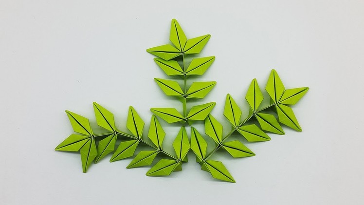 DIY Paper Leaves Making Tutorial (Origami Leaf)