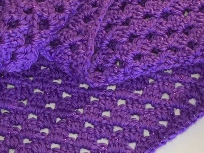 Easy Crochet Triangle Shawl