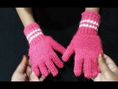 Easy Finger Gloves in Hindi. Dastana kaise banay, How To Make Baby Gloves