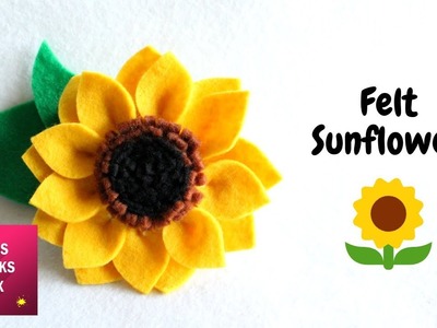 Felt Sunflower DIY Tutorial | Spring Crafts.