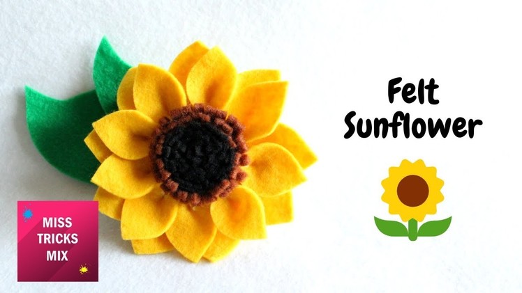 Felt Sunflower DIY Tutorial | Spring Crafts.