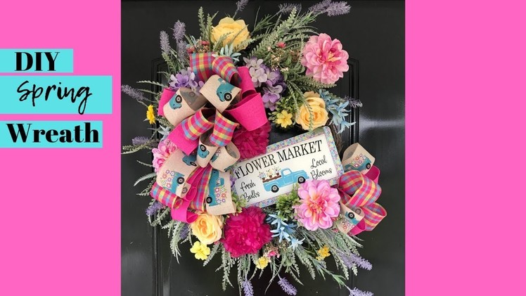 Grapevine Spring Wreath DIY Tutorial  - Facebook Live Replay - Grace Monroe Home