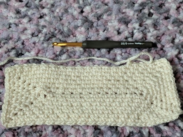How to crochet Rectangle Moss Stitch