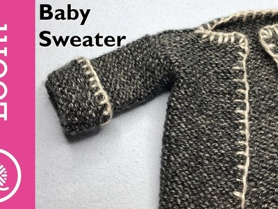 How to Loom Knit a Baby Sweater