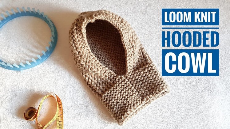 How to Loom Knit a Hooded Cowl (DIY Tutorial)