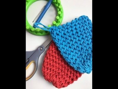 How to Loom Knit a Soap Sack