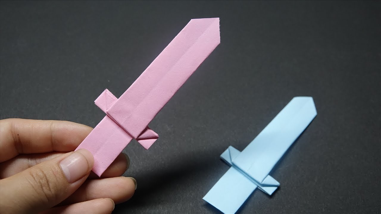 How To Make A Paper Sword PART 3 - Easy Origami Tutorial - DIY Ninja Sword