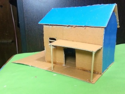 How to make a small cardboard house || Very easy