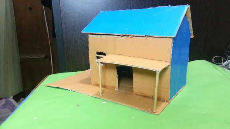 How to make a small cardboard house || Very easy