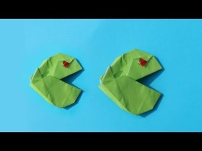 How to make an Origami Pacman in real life | DIY paper crafts | Easy Origami step by step Tutorial