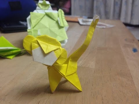 Intermediate Origami Monkey Tutorial [Remake] - How to fold