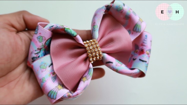 Laço De Fita ???? Ribbon Bow Tutorial #17 ???? DIY by Elysia Handmade