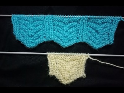 Latest and new knitting border design#49 for ladies.kids sweater, Cardigan, jacket, hineck, kurti.