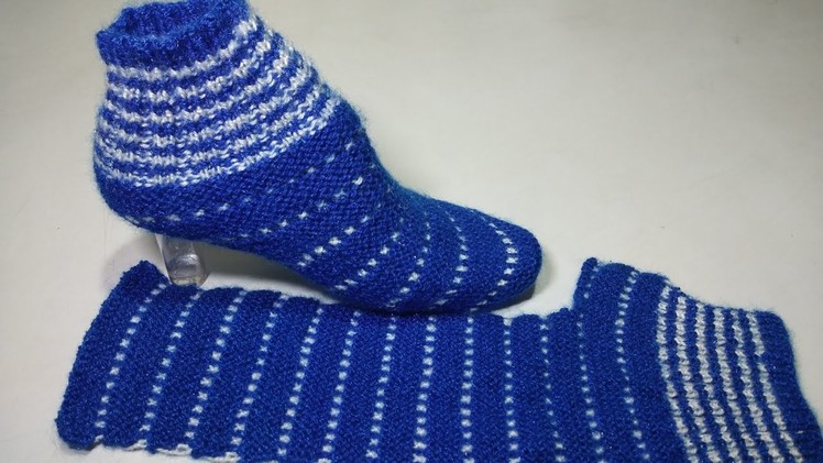 Learn how to knitting star booties very easy