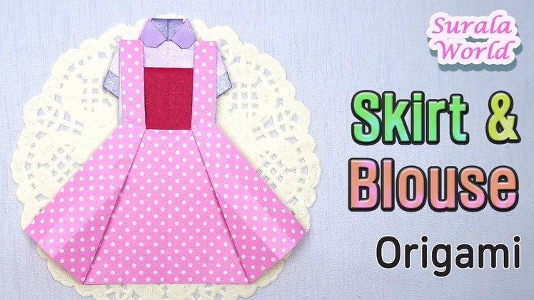 Origami - Suspender Skirt & Blouse (How to, Tutorial, DIY)