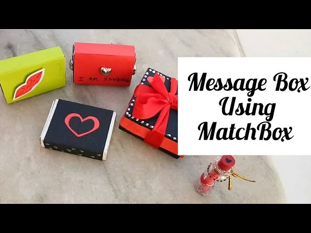 Secret Message box from Match Box || DIY Mini Message Matchbox