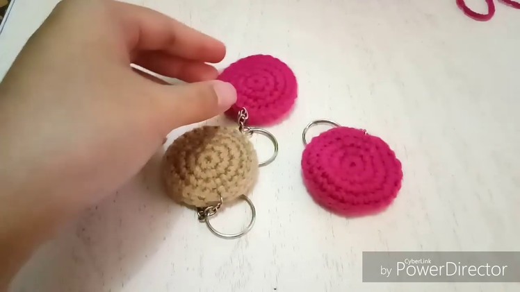 Simple Circle Crochet Keychain