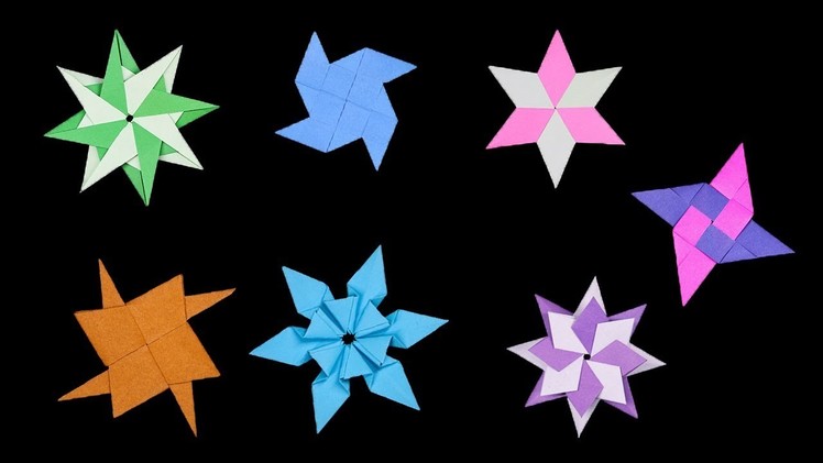 06 Easy #Origami Paper Ninja Star - How to Make Step by Step