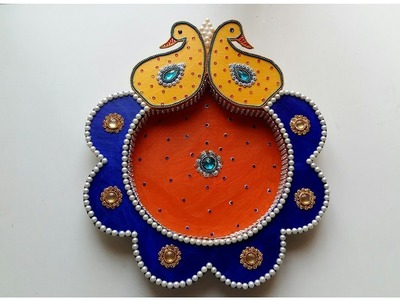 182. How to make Puja Thali | Handmade Pooja Thali | Pooja Thali Decoration