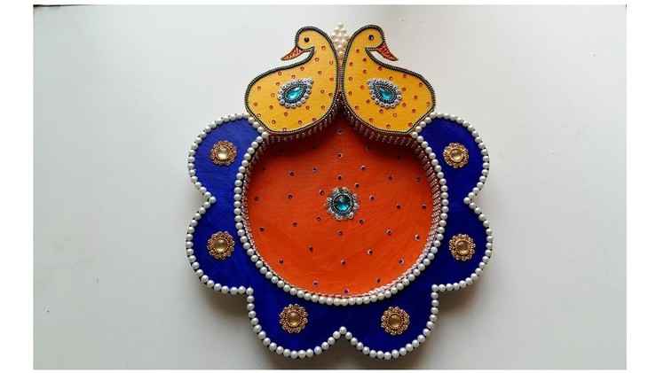 182. How to make Puja Thali | Handmade Pooja Thali | Pooja Thali Decoration