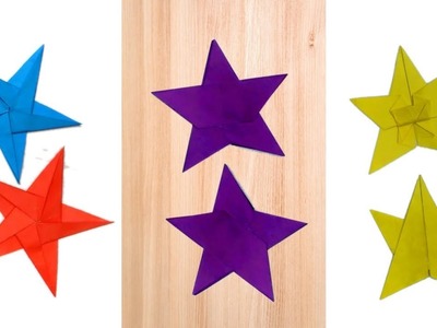 3 Easy 3D Paper Star | How to Make Simple | Origami Kagojer Hater Kaj | DIY Art And Craft