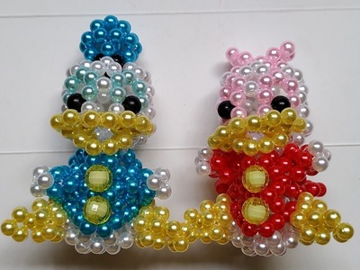 Beads - Beads - How to make keychains: Donald Duck 1.2 (vịt Donald)