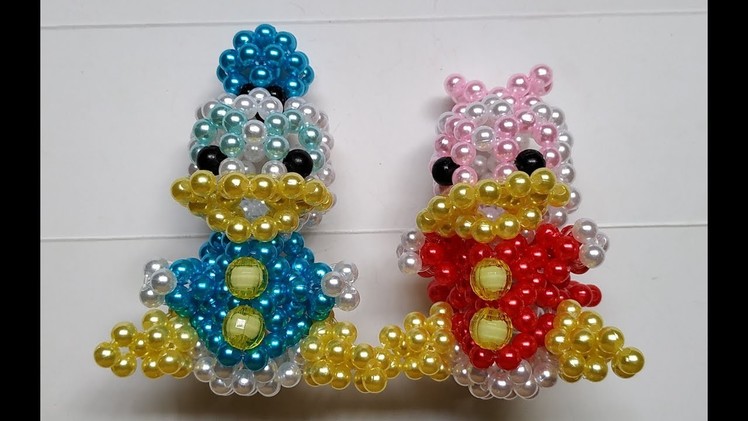 Beads - Beads - How to make keychains: Donald Duck 1.2 (vịt Donald)
