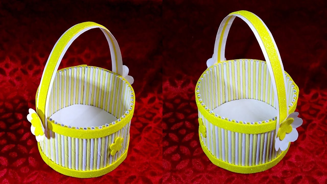 Beautiful DIY | How to make a Basket | Best out of waste