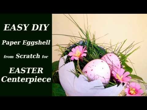 Easy Easter Decoration: DIY Paper Eggshell Centrepiece from scratch