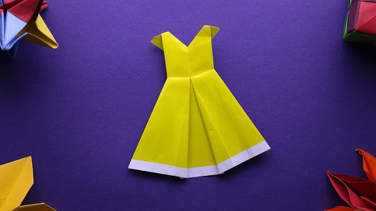 How to make a Cute and Beautiful Origami Dress - 92crafts