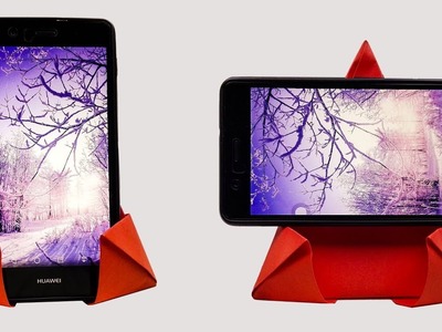 How To Make An Origami Phone Stand.Holder - Easy Origami Phone Stand.Holder