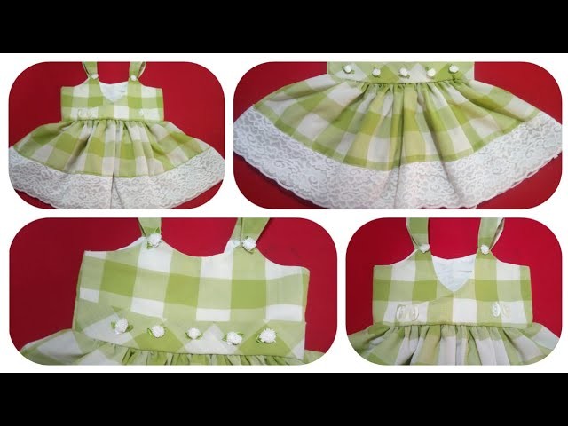 How to make baby frock stylish back body step by step cutting and stitching  tutorial