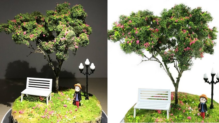 How to Make Basic Tree model Diorama Tutorial
