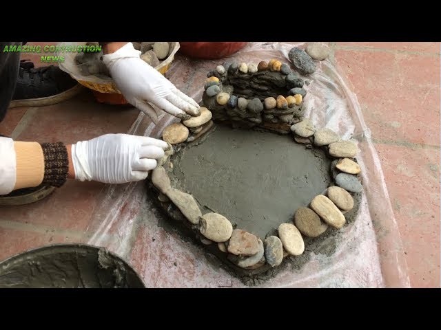 How To Make Flower Pots From Stones Sand And Cement - Build Creativity At Home Easily