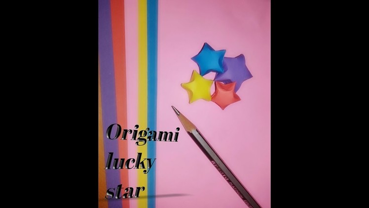 How to make Origami lucky star ||| How to Make 3D Paper Star for Christmas decorations