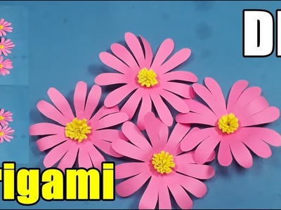 Ide Kreatif Cara Mudah membuat Bunga cantik Dari kertas origami How to make origami Flowers