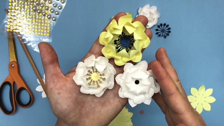 LOTUS mini paper flower video tutorial and template