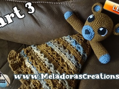 Teddy Bear Lovey Part 3 - Left Handed Crochet Tutorial