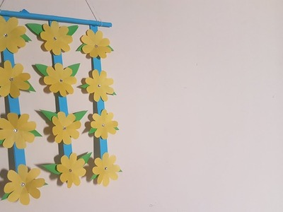 Wall Decoration Ideas with Paper Flowers For Home, Bedroom, School or Birthday