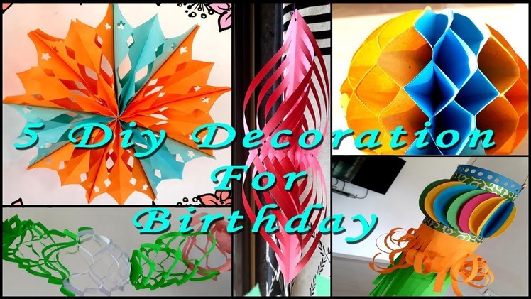 5 Diy Easy Birthday Decoration Ideas At Home