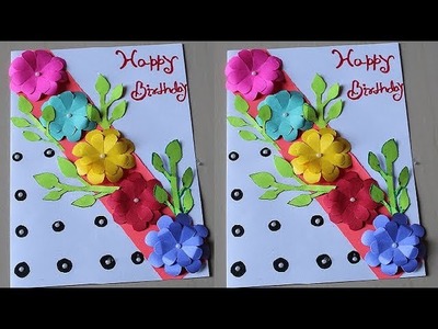 DIY - Beautiful Handmade Birthday Card idea -DIY GREETING cards for birthday