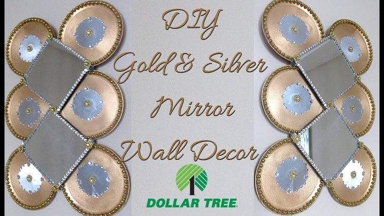DIY DOLLAR TREE, GOLD WALL DECOR , Home Decor 2019