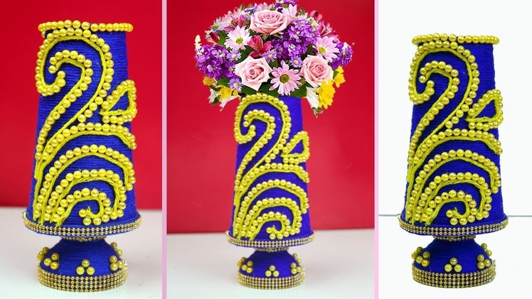 DIY Ideas: Creative Flower Vase Out of Plastic Bottle - Make Easy Flower Vase at Home for Home Decor